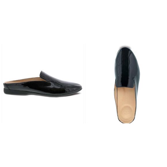 Dansko Lexie Mule Black Patent Leather Slip On Clog Womens 40 Comfort Shoe - Picture 3 of 12